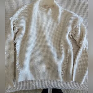 Michael Kors Off- White Fringe Sweater